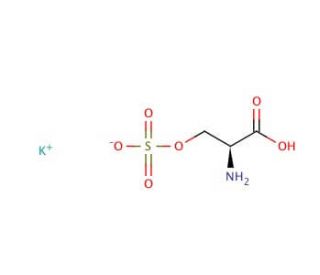 L-Serine O-sulfate potassium salt (CAS 17436-02-1) - chemical structure image