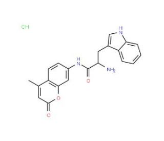 L-Tryptophan 7-amido-4-methylcoumarin hydrochloride (CAS 201860-49-3) - chemical structure image