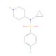 4-Chloro-N-cyclopropyl-N-(piperidin-4-yl)benzenesulphonamide (CAS 387350-81-4) - chemical structure image