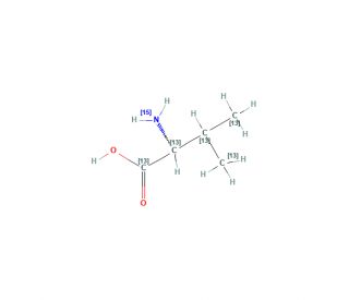 L-Valine-13C5,15N (CAS 202407-30-5) - chemical structure image