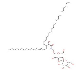 Lactosyl Ceramide (CAS 4682-48-8) - chemical structure image