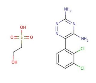 Lamotrigine isethionate (CAS 113170-86-8) - chemical structure image