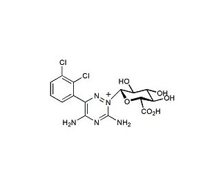Lamotrigine N-2-&beta;-D-glucuronide (CAS 133310-19-7) - chemical structure image