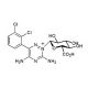 Lamotrigine N-2-β-D-glucuronide (CAS 133310-19-7) - chemical structure image