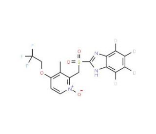 Lansoprazole-d4 Sulfone N-Oxide - chemical structure image