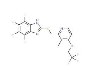 Lansoprazole Sulfide-d4 (CAS 1216682-38-0 ) - chemical structure image