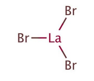 Lanthanum(III) bromide (CAS 13536-79-3) - chemical structure image