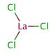 Lanthanum(III) chloride (CAS 10099-58-8) - chemical structure image