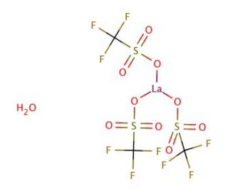 Lanthanum(III) trifluoromethanesulfonate (CAS 34629-21-5) - chemical structure image