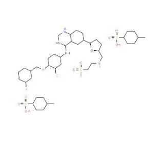 Lapatinib-13C2,15N Ditosylate - chemical structure image