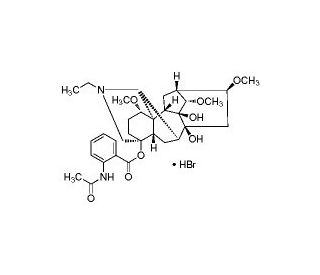Lappaconitine hydrobromide (CAS 97792-45-5) - chemical structure image
