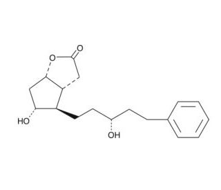 Latanoprost Lactone Diol (CAS 145667-75-0) - chemical structure image