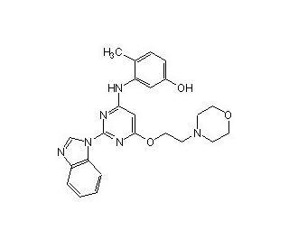 Lck Inhibitor II (CAS 918870-43-6) - chemical structure image