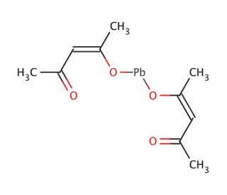 Lead(II) acetylacetonate (CAS 15282-88-9) - chemical structure image