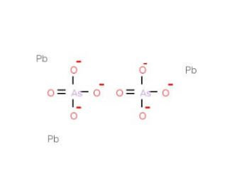 Lead(II) arsenate (CAS 3687-31-8) - chemical structure image