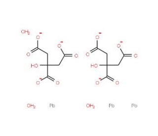 Lead(II) citrate trihydrate (CAS 6107-83-1) - chemical structure image
