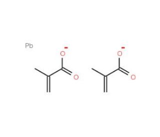 Lead(II) methacrylate (CAS 1068-61-7) - chemical structure image