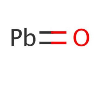 Lead(II) oxide (CAS 1317-36-8) - chemical structure image