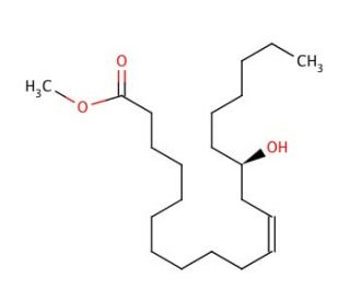 Lesquerolic acid methyl ester (CAS 4102-96-9) - chemical structure image