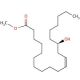 Lesquerolic acid methyl ester (CAS 4102-96-9) - chemical structure image