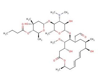 Leucomycin A5 (CAS 18361-45-0) - chemical structure image