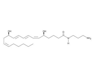 Leukotriene B4-3-aminopropylamide (CAS 89596-43-0) - chemical structure image