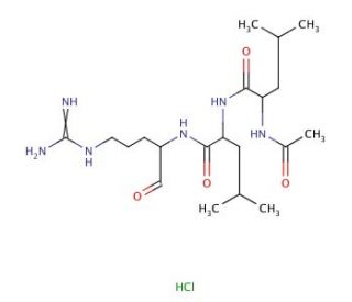 Leupeptin hydrochloride (CAS 24125-16-4) - chemical structure image