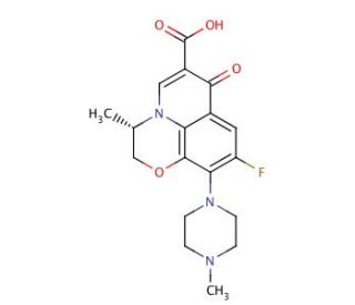 Levofloxacin (CAS 100986-85-4) - chemical structure image