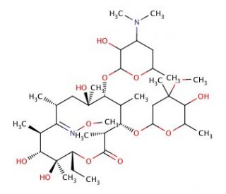 Lexithromycin - chemical structure image