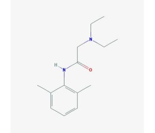 Lidocaine (CAS 137-58-6) - chemical structure image