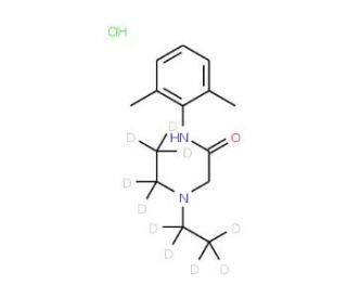 Lidocaine-d10 Hydrochloride (CAS 1189959-13-4) - chemical structure image