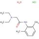Lidocaine hydrochloride monohydrate (CAS 6108-05-0) - chemical structure image