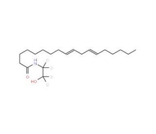 Linoleoyl Ethanolamide-d4 (CAS 68171-52-8) - chemical structure image