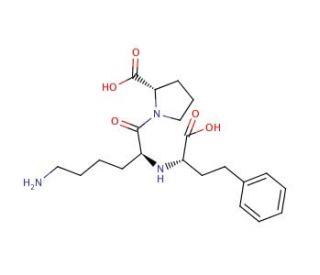 Lisinopril (CAS 76547-98-3) - chemical structure image
