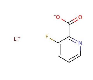 Lithium 3-fluoropyridine-2-carboxylate (CAS 603310-20-9) - chemical structure image