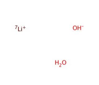 Lithium-(7-Li) hydroxide monohydrate (CAS 76576-68-6) - chemical structure image