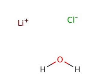 Lithium chloride hydrate (CAS 85144-11-2) - chemical structure image