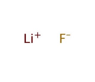 Lithium fluoride (CAS 7789-24-4) - chemical structure image
