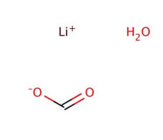 Lithium formate monohydrate (CAS 6108-23-2) - chemical structure image