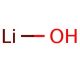 Lithium hydroxide (CAS 1310-65-2) - chemical structure image