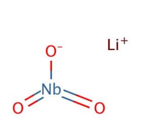 Lithium niobate (CAS 12031-63-9) - chemical structure image
