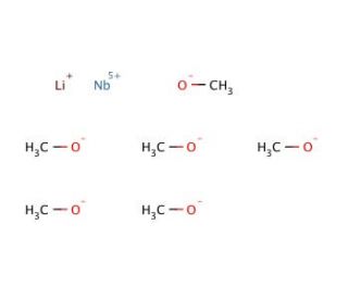 Lithium niobium methoxide, 5% w/v in methanol (CAS 21864-11-9) - chemical structure image