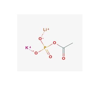 Lithium potassium acetyl phosphate (CAS 94249-01-1) - chemical structure image