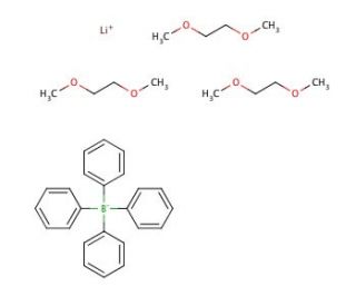 Lithium tetraphenylborate tris(1,2-dimethoxyethane) (CAS 75965-35-4) - chemical structure image