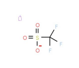 Lithium trifluoromethanesulfonate (CAS 33454-82-9) - chemical structure image
