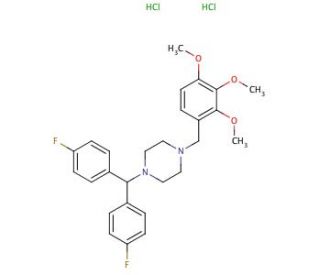 Lomerizine Hydrochloride (CAS 101477-54-7) - chemical structure image