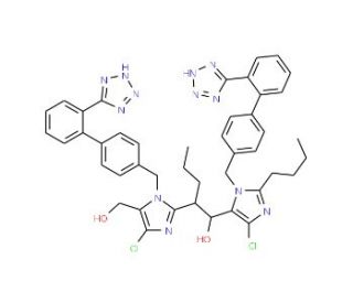 Losartan &alpha;-Butyl-losartan Aldehyde Adduct (Losartan Impurity) (CAS 1159977-48-6) - chemical structure image
