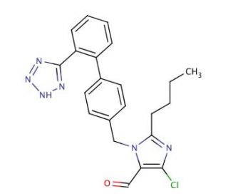 Losartan Carboxaldehyde (CAS 114798-36-6) - chemical structure image