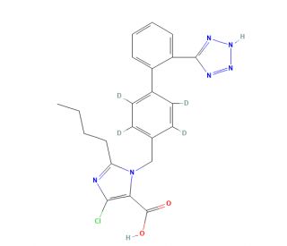 Losartan-d4 Carboxylic Acid (CAS 1246820-62-1) - chemical structure image