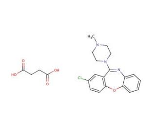 Loxapine, Succinate (CAS 27833-64-3) - chemical structure image